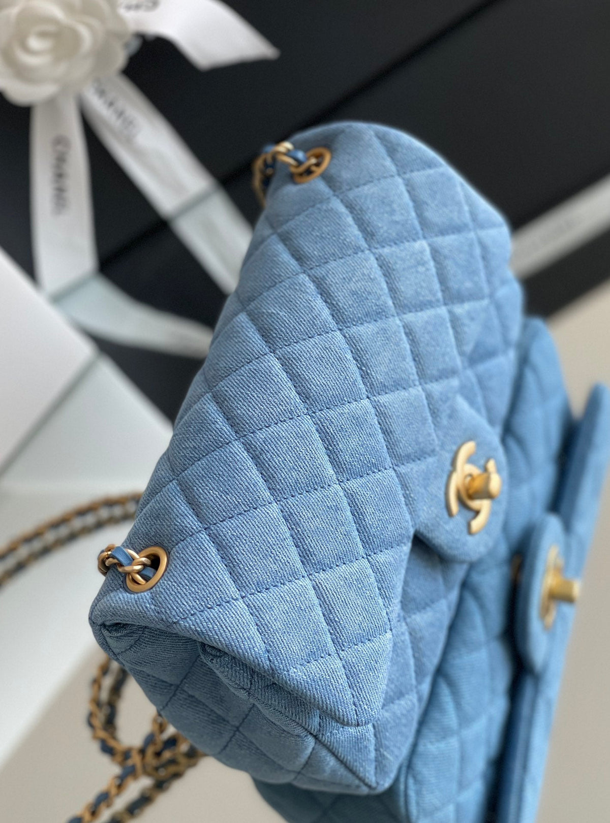 Chanel Denim Flap Bag - Blue