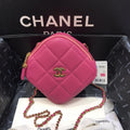 Chanel Lambskin Diamond Cut Pink Bag - Soft Pink