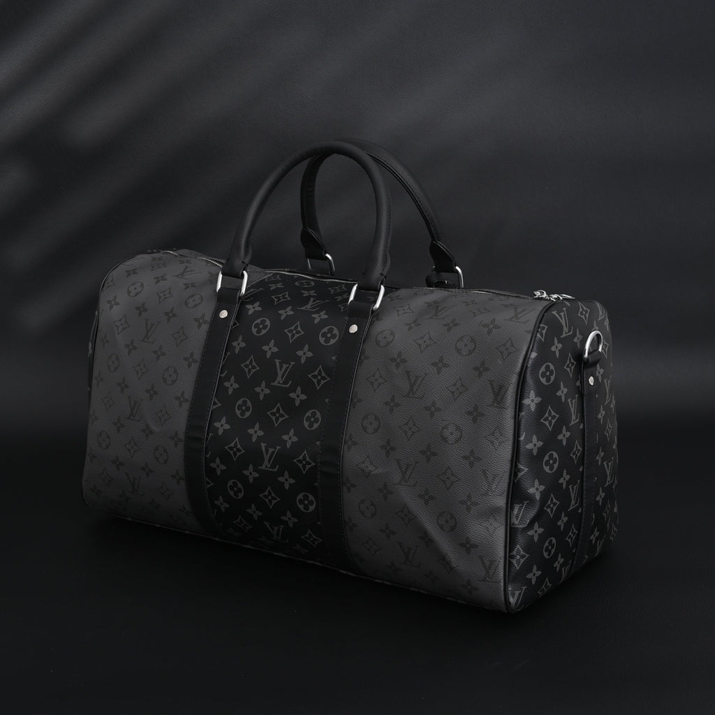 Louis Vuitton Keepall Bandoulière 45 Monogram Eclipse Travel Bag