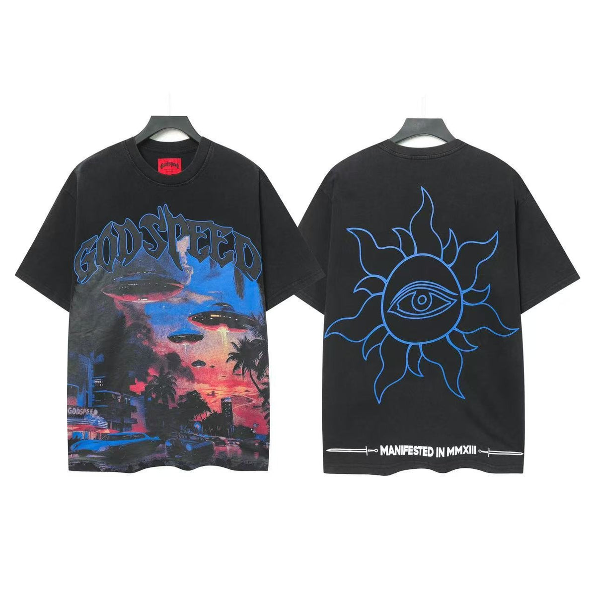 Godspeed UFO Eye Sun Graphic T-Shirt — front