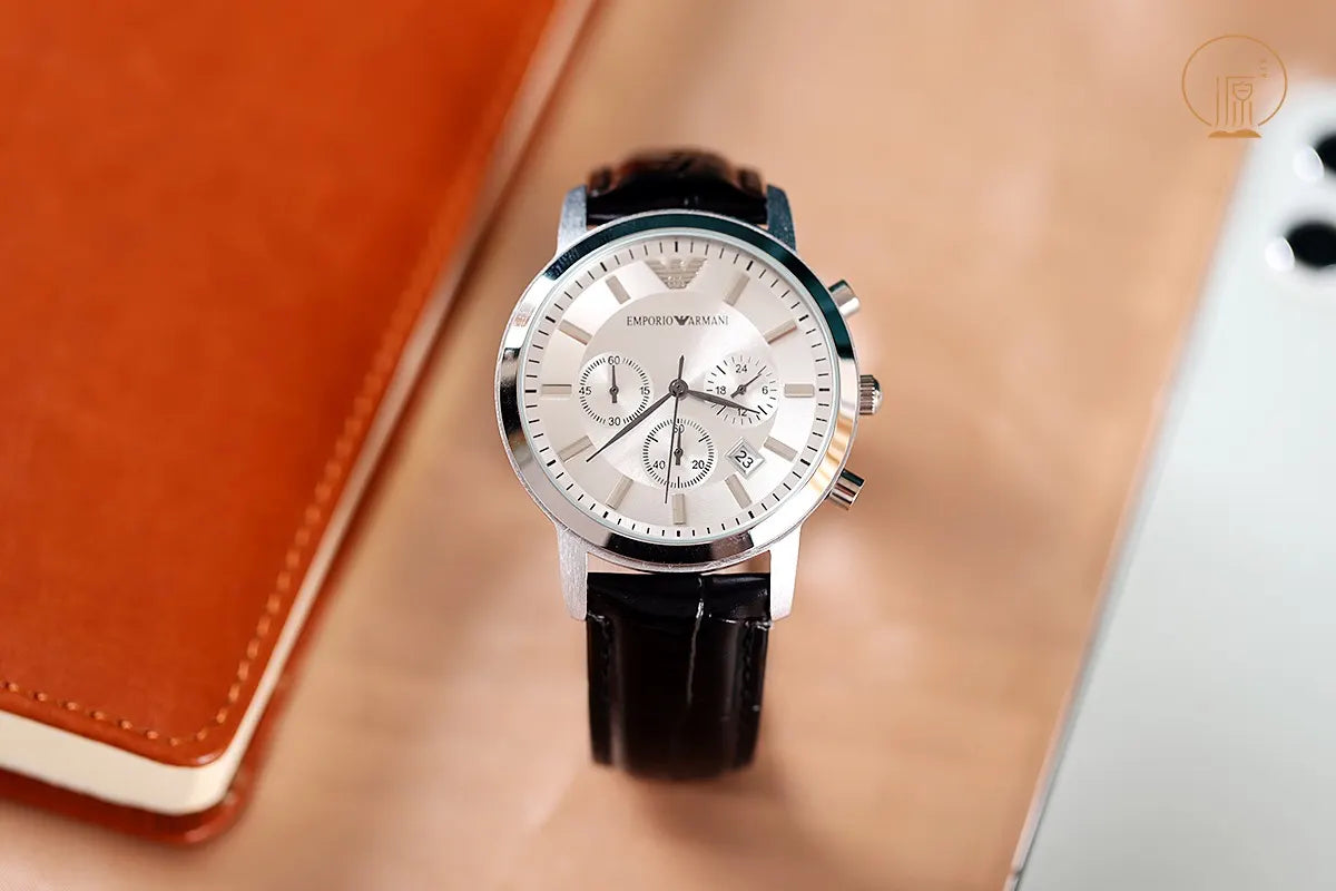 Armani Silver Chronograph Watch