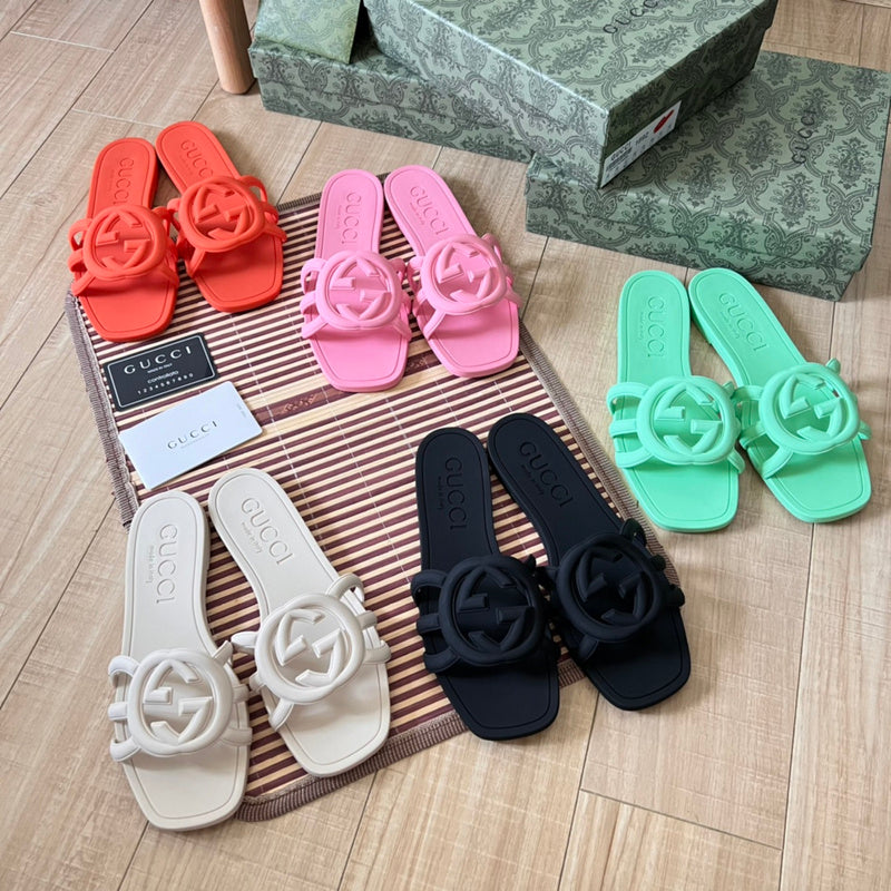 MJGS71 Women's Leather Slippers