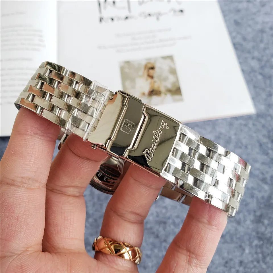 Breitling Blue Dial Steel - Hình 3