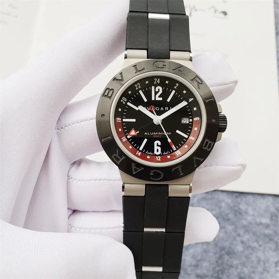 Bvlgari Aluminium GMT Black Dial
