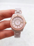 Coach Ceramic Pink Dial Watch