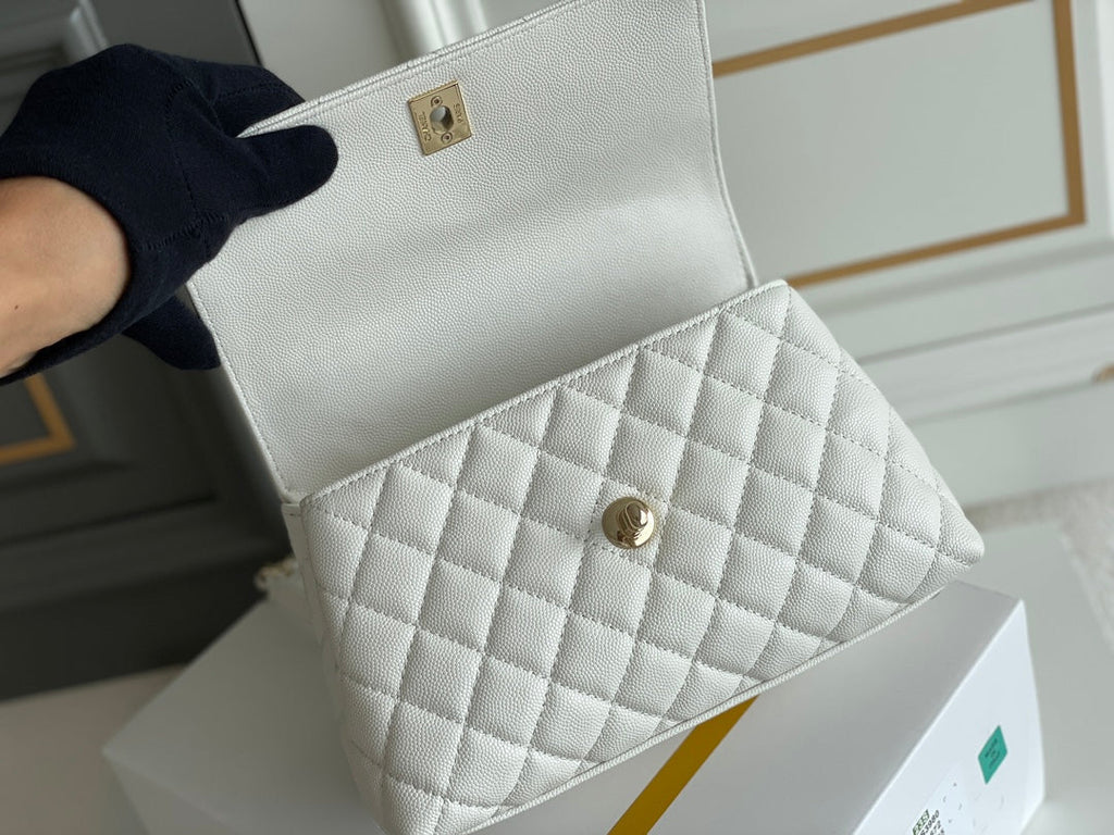 Chanel Coco Handle White Bag