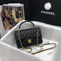 Chanel Mini Flap Bag with Top Handle Caviar