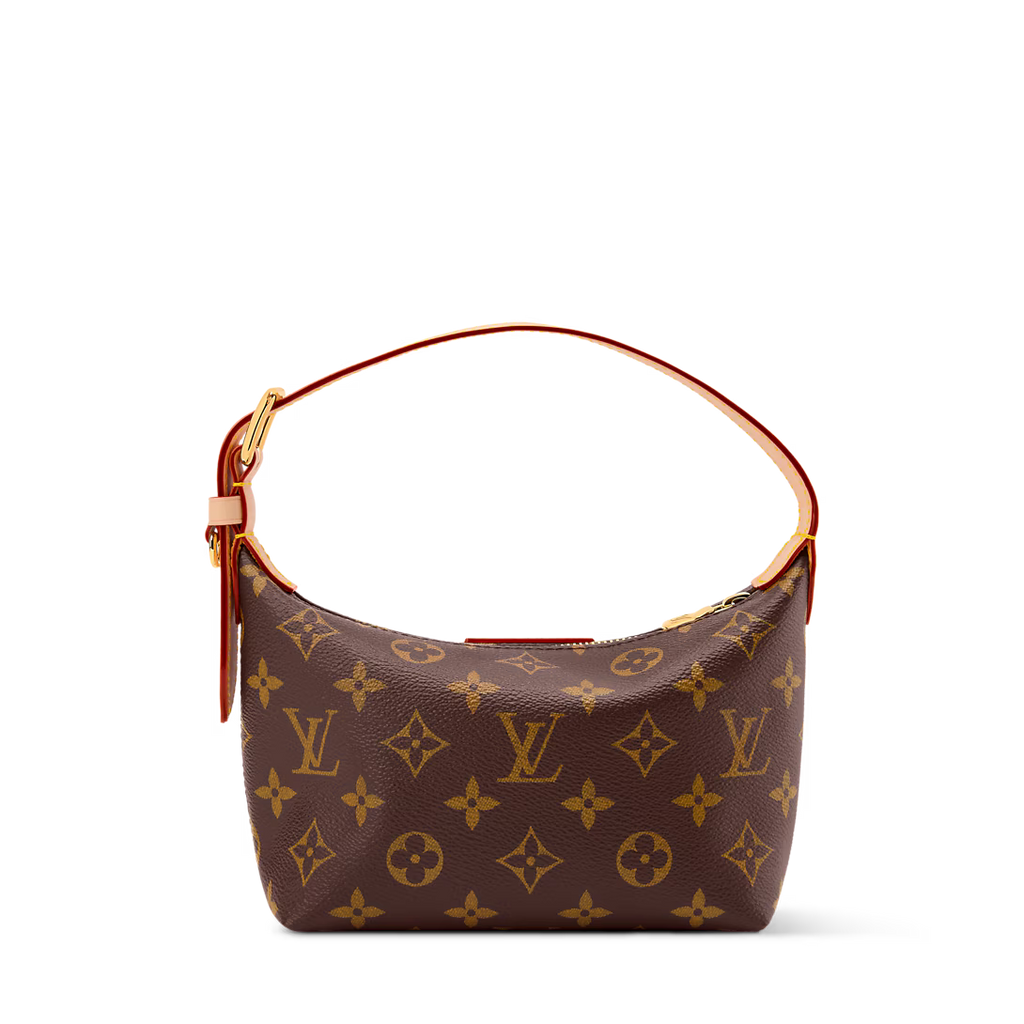 LV Classic Hills Monogram Canvas Handle Shoulder Bag with Simple Adjustable Strap
