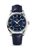 croco Omega Seamaster GMT Blue