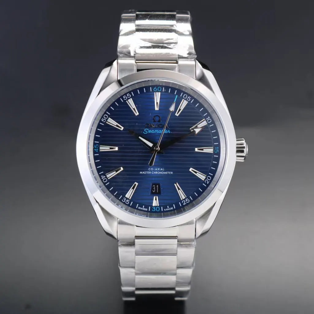 Omega Aqua Terra Blue Steel