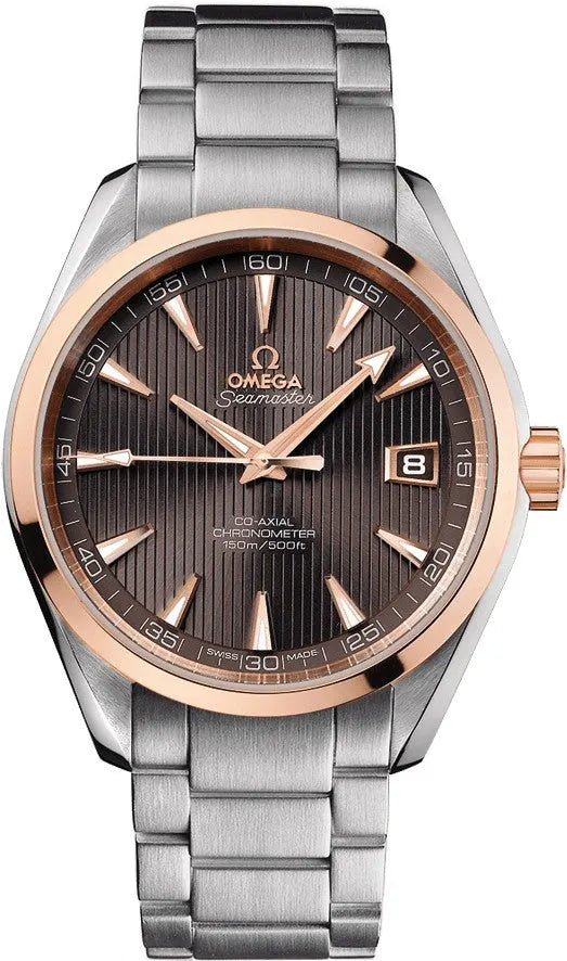 Omega Grey Dial Rose Gold seamaster