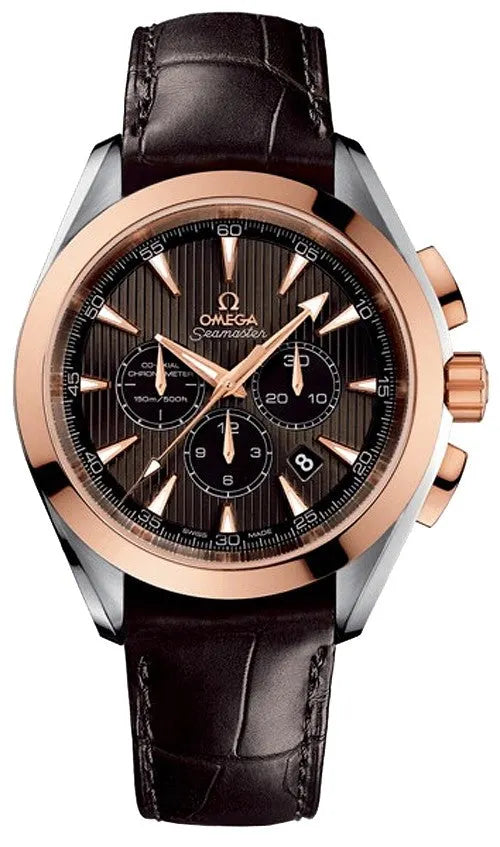 Omega Chocolate Dial Rose Gold