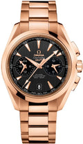 Omega Rose Gold GMT Black