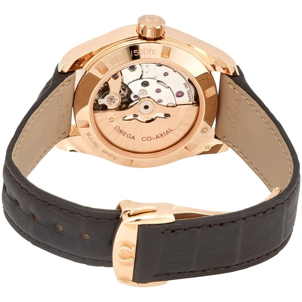 Omega Rose Gold Grey Dial - Hình 3