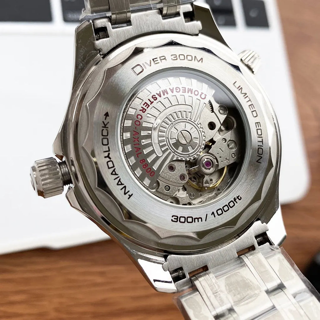 Omega Seamaster White Wave Dial - Hình 2