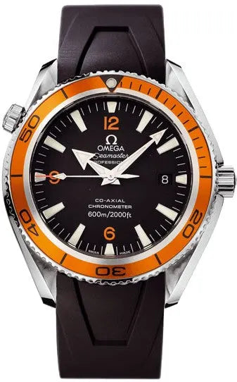 seamaster Omega Orange Bezel Black Rubber