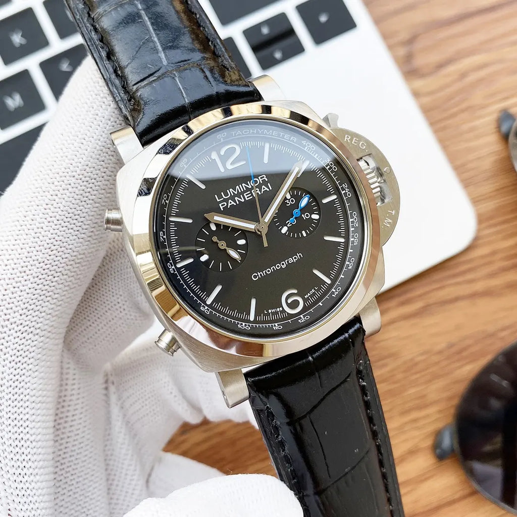 Panerai Chronograph Black Alligator