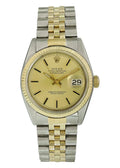 Rolex Silver Stick Dial Two-Tone