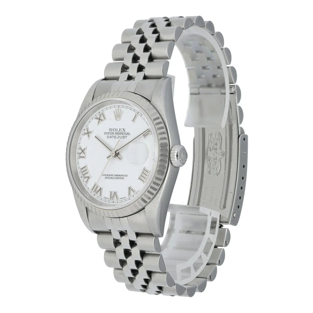 Rolex Datejust White Roman Dial stainless steel - Hình 2
