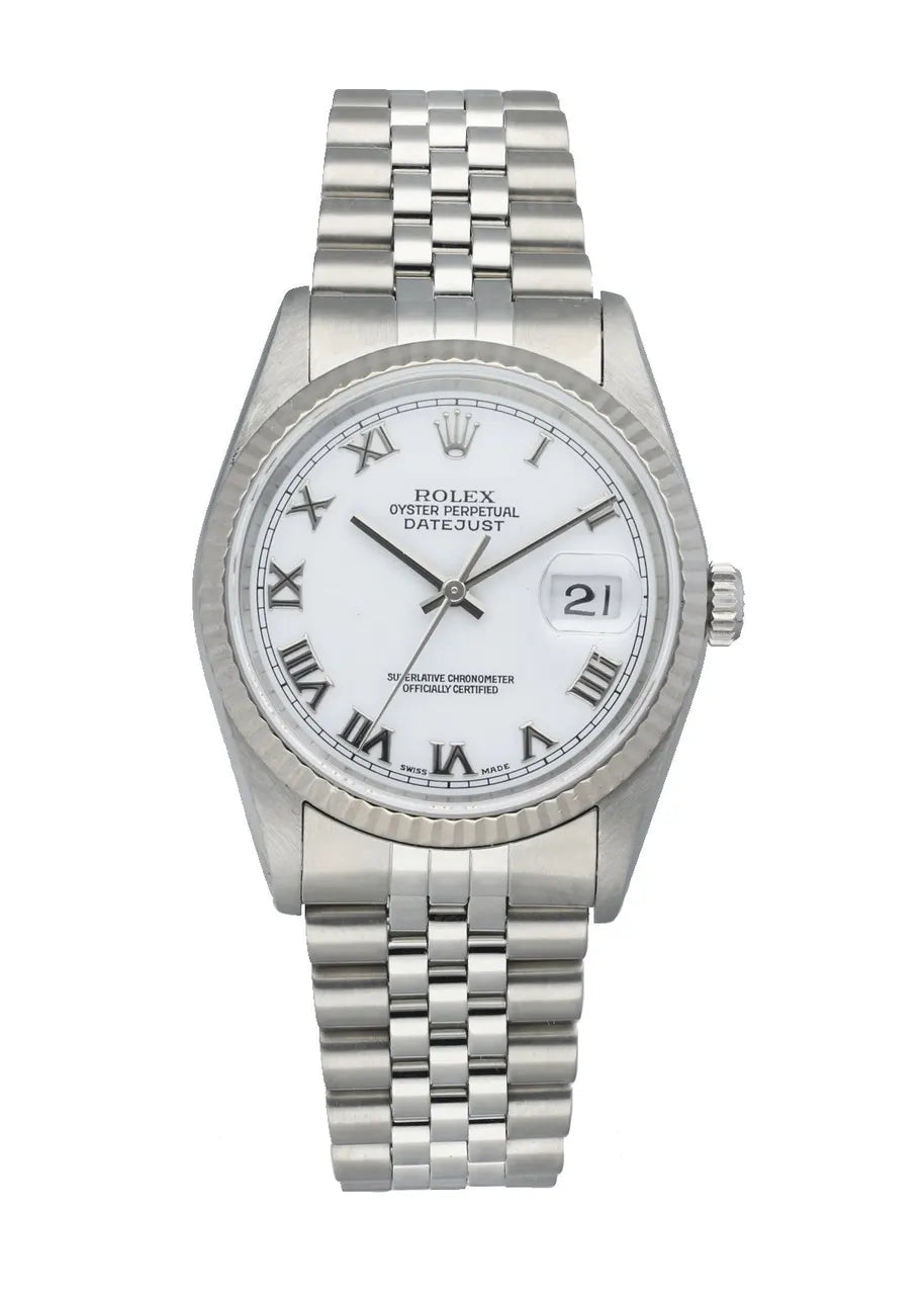 Rolex Datejust White Roman Dial stainless steel