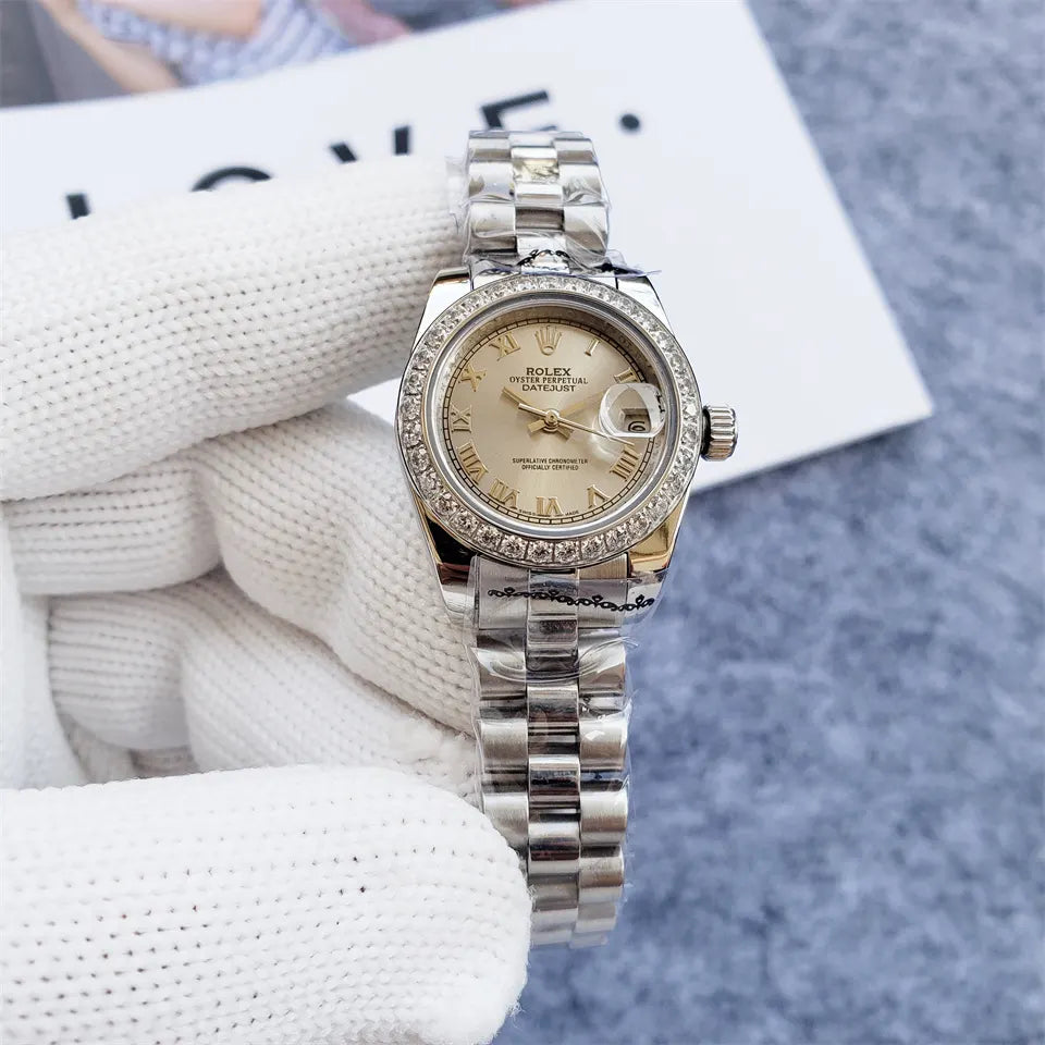 Rolex Datejust Diamond Champagne Ladies - Hình 5