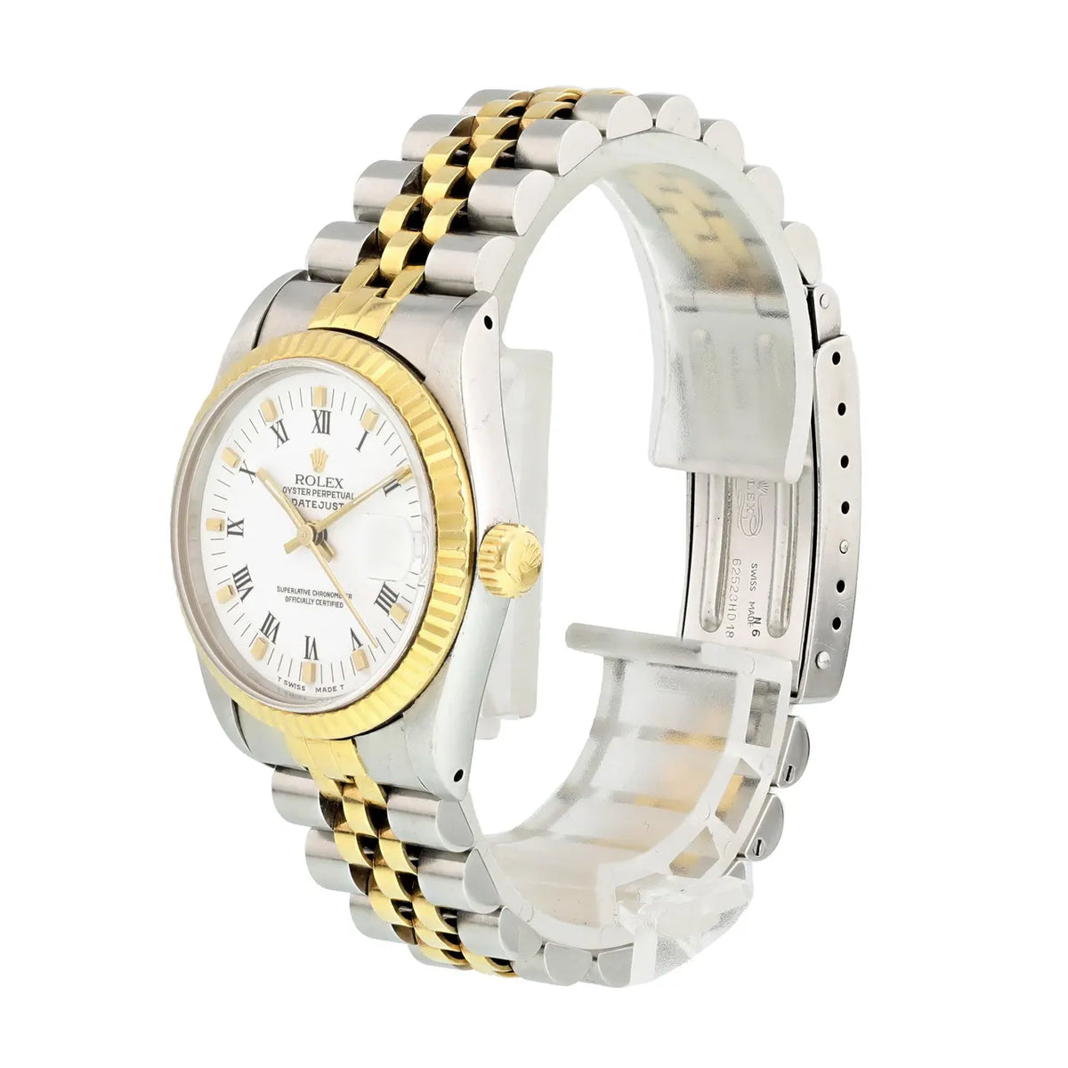 datejust Rolex Two-Tone White Roman - Hình 3