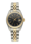 oyster Rolex Black Dial Two-Tone