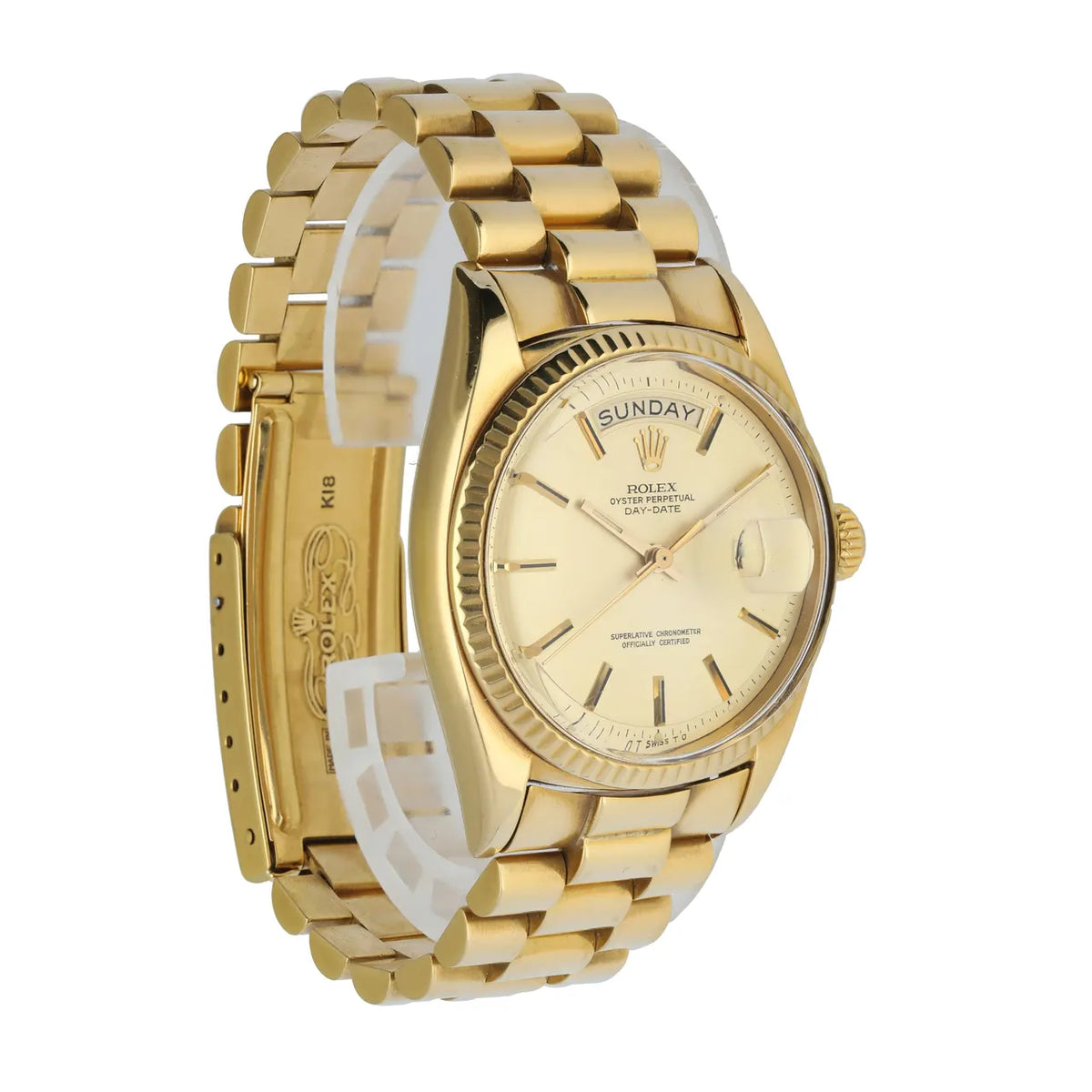 dial Rolex Gold Champagne Day-Date - Hình 4
