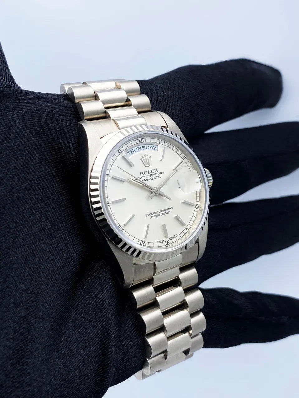 Rolex Platinum Ice Blue Day-Date - Hình 2
