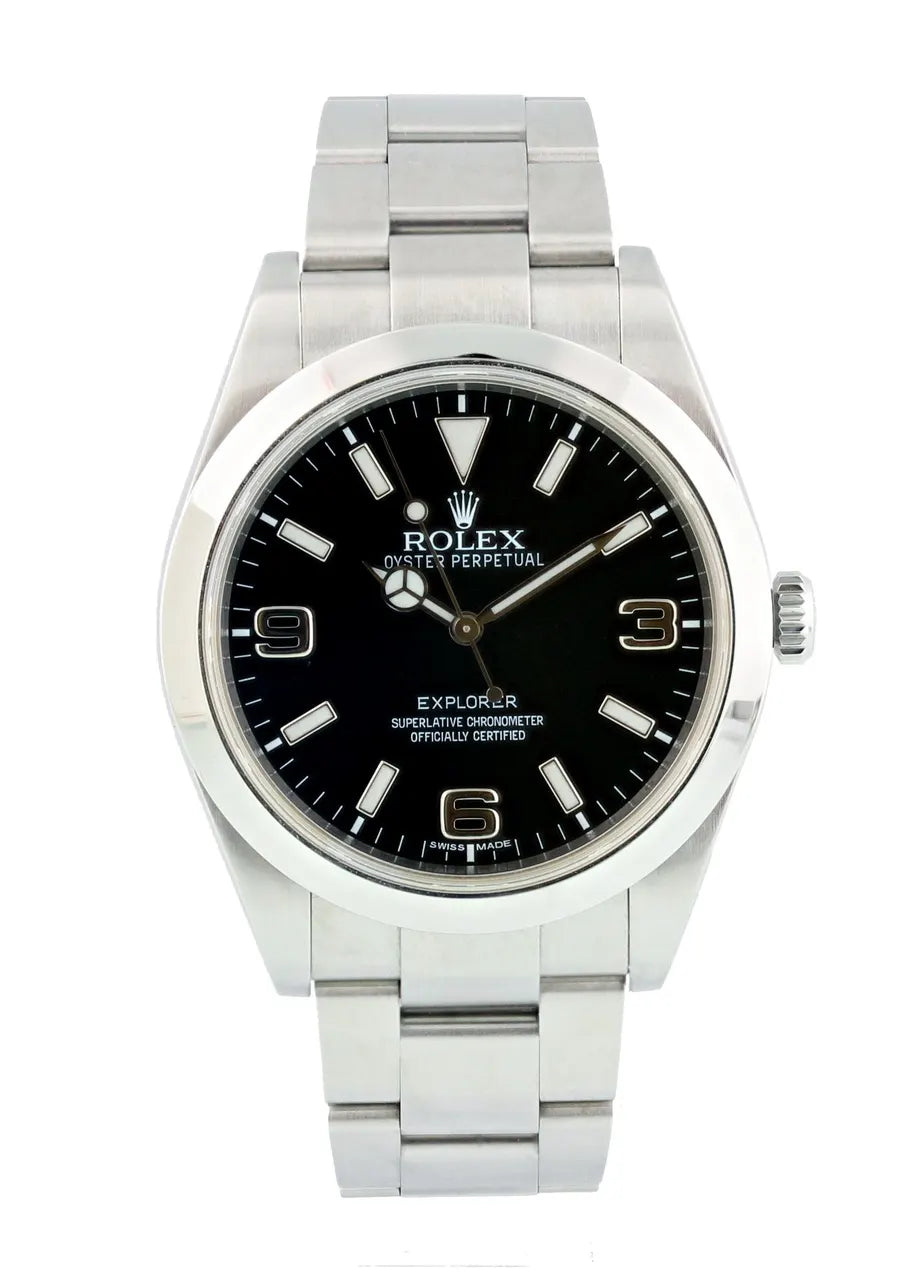 Rolex Explorer I Black Dial stainless - Hình 2