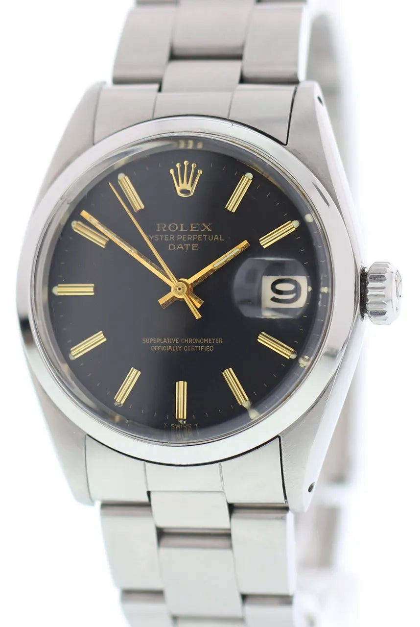 oyster Rolex Black Dial Steel - Hình 2