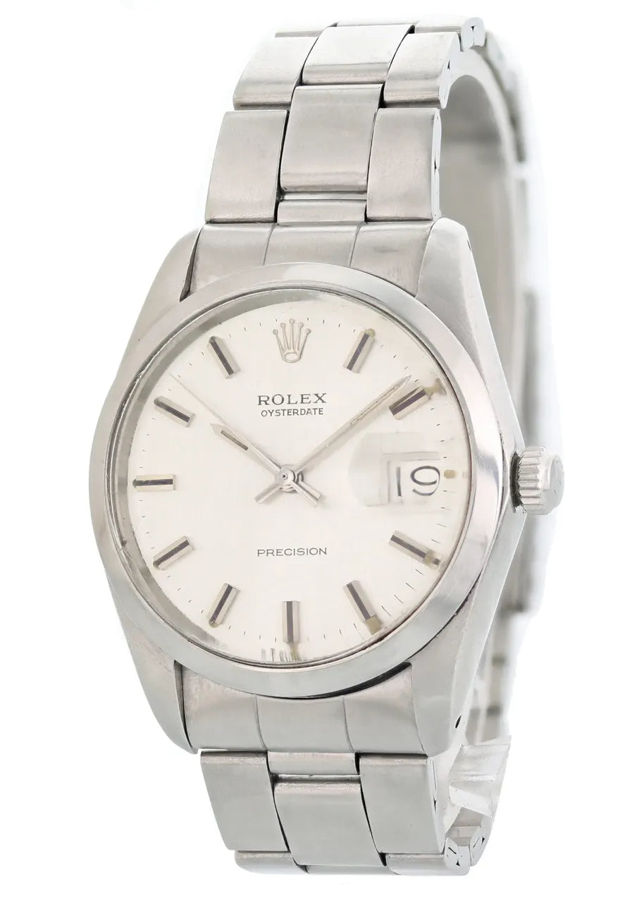 stainless Rolex Oysterdate Silver