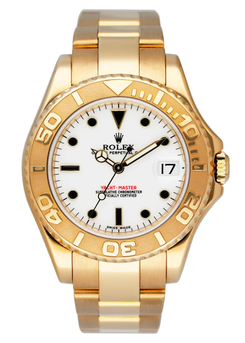 Rolex Gold White Dial yacht