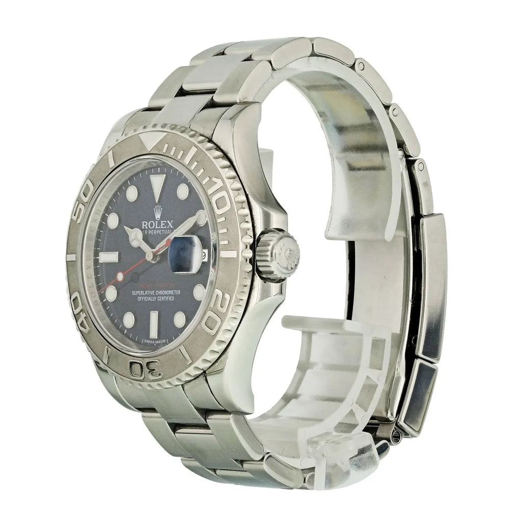 stainless steel Rolex Yacht-Master Blue Dial - Hình 3