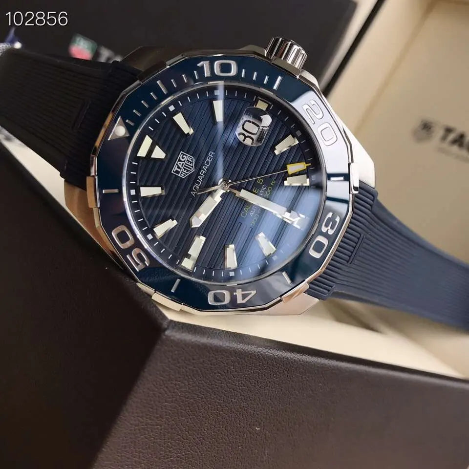TAG Heuer Aquaracer Blue Rubber Strap