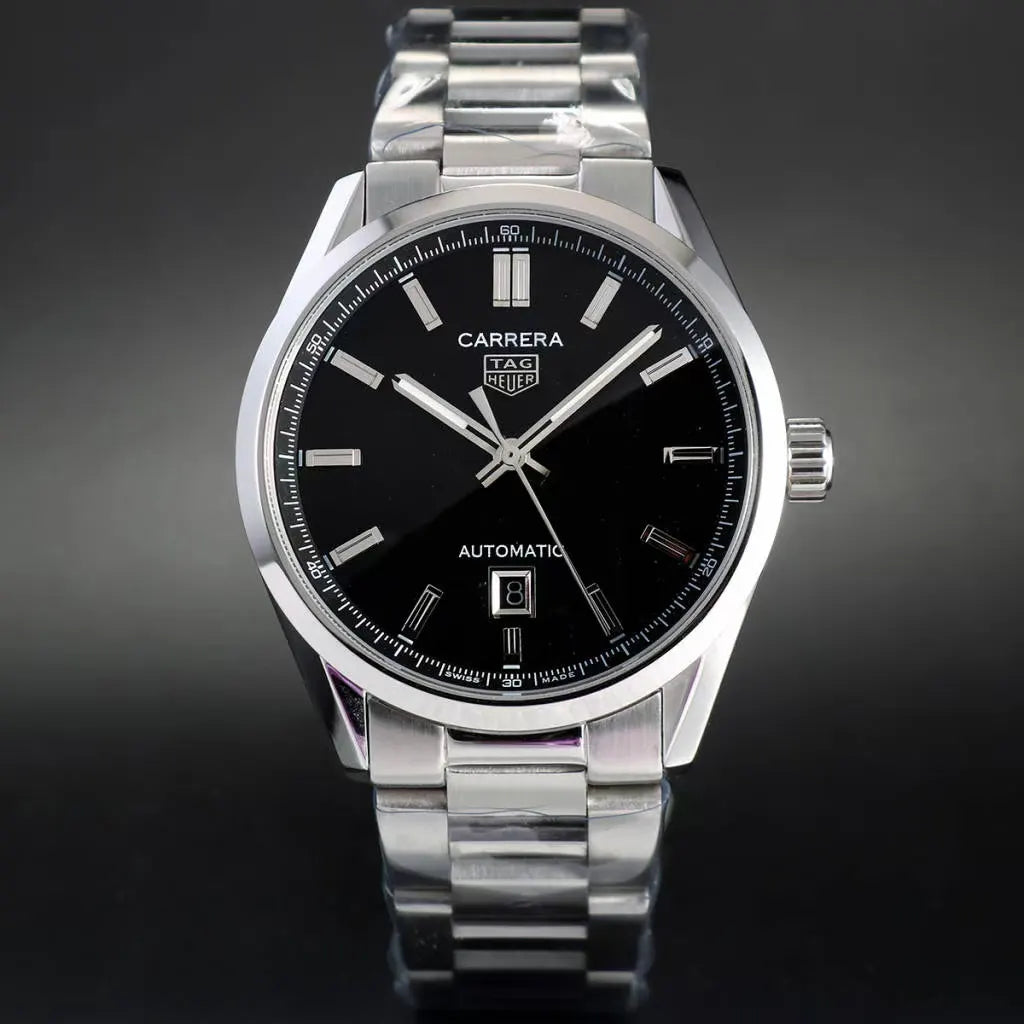 stainless TAG Heuer Carrera Black Dial - Hình 2