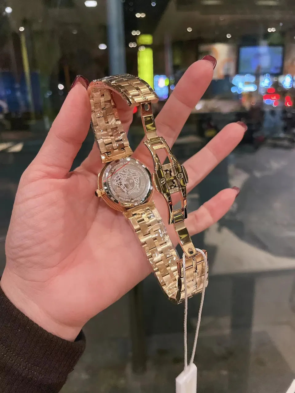 Versace Gold Tone Watch - Hình 2