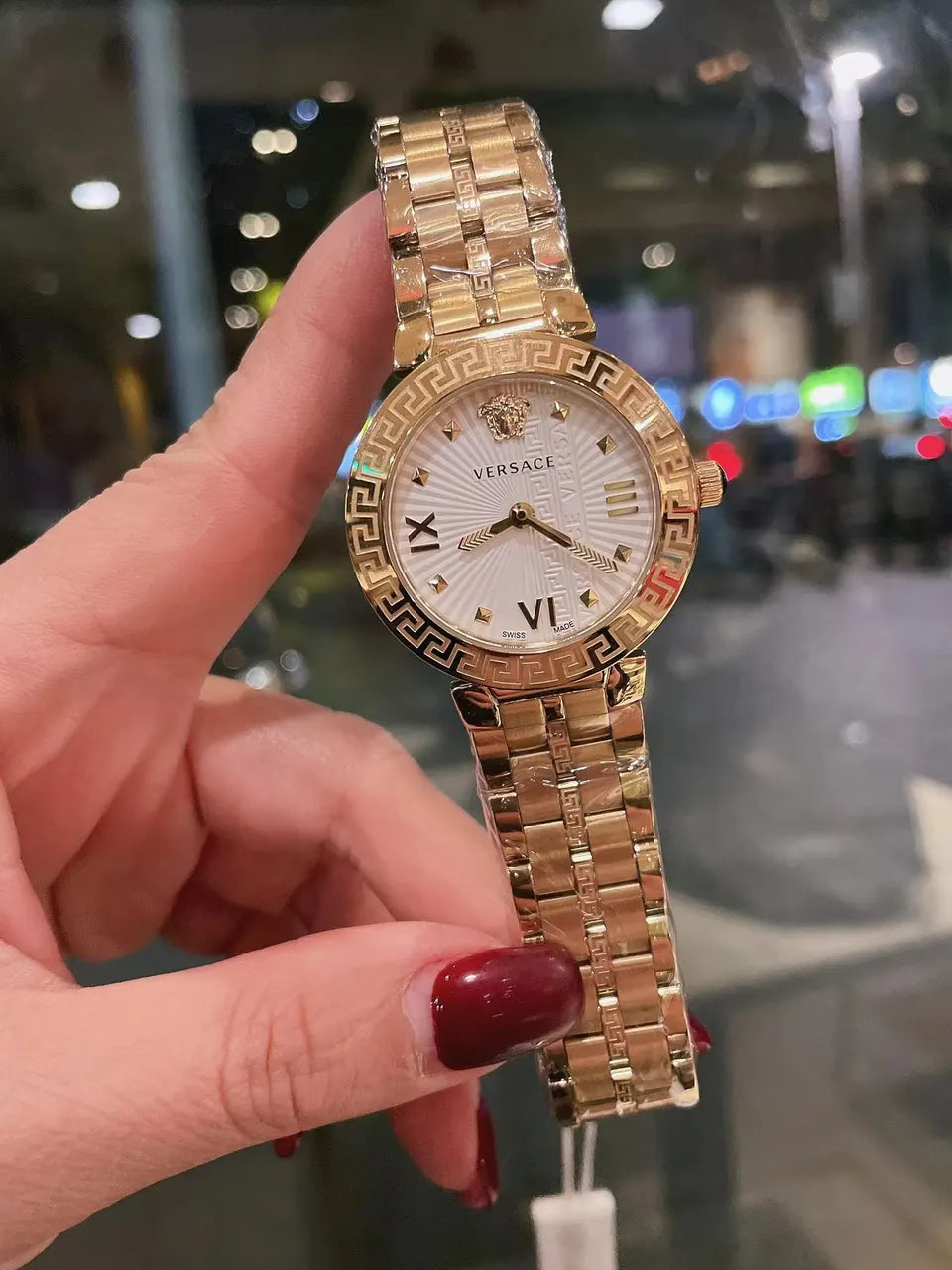 Versace Gold Tone Watch - Hình 5