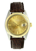 Rolex Datejust Gold Dial brown