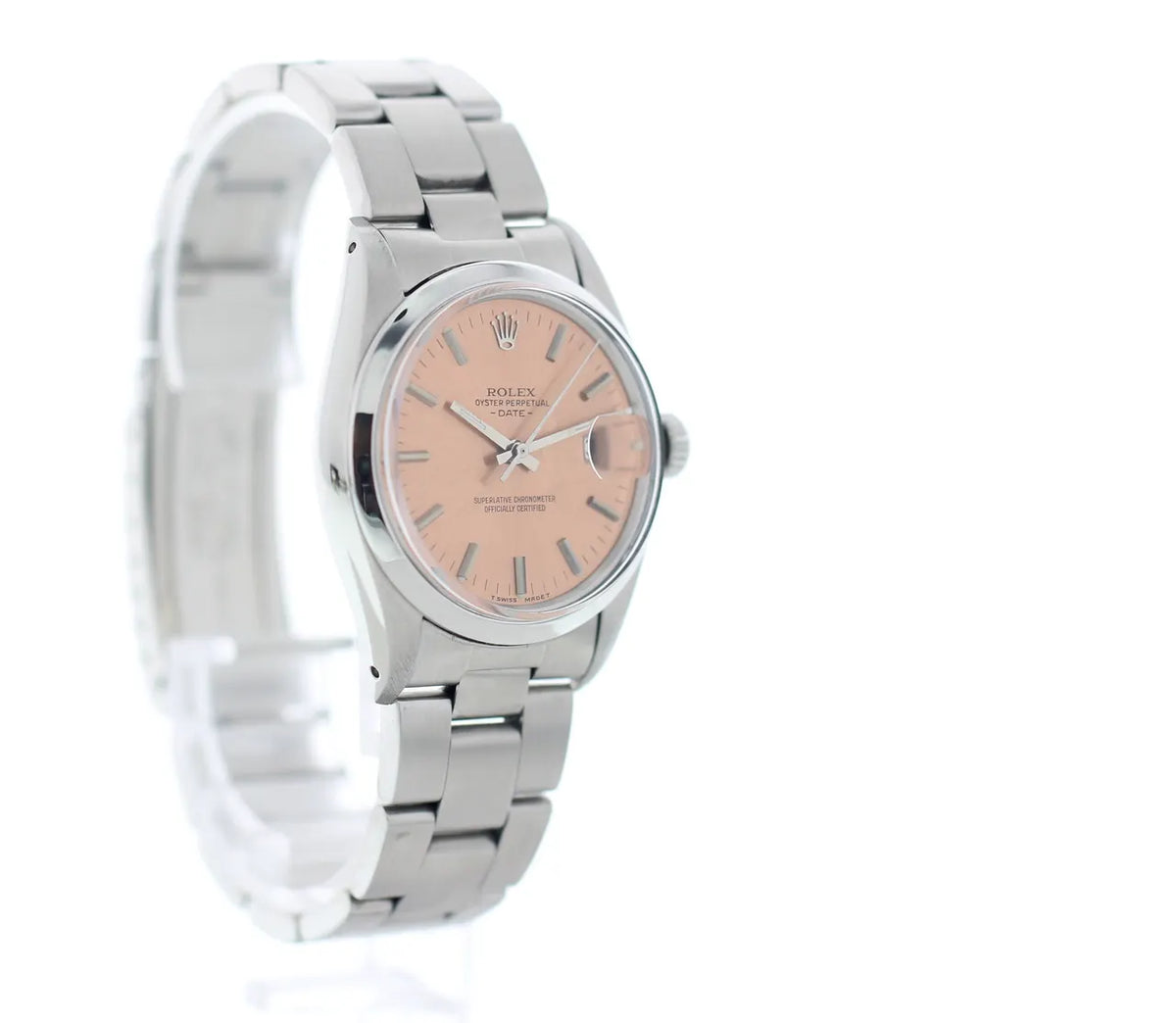 oyster Rolex Salmon Dial Watch - Hình 3