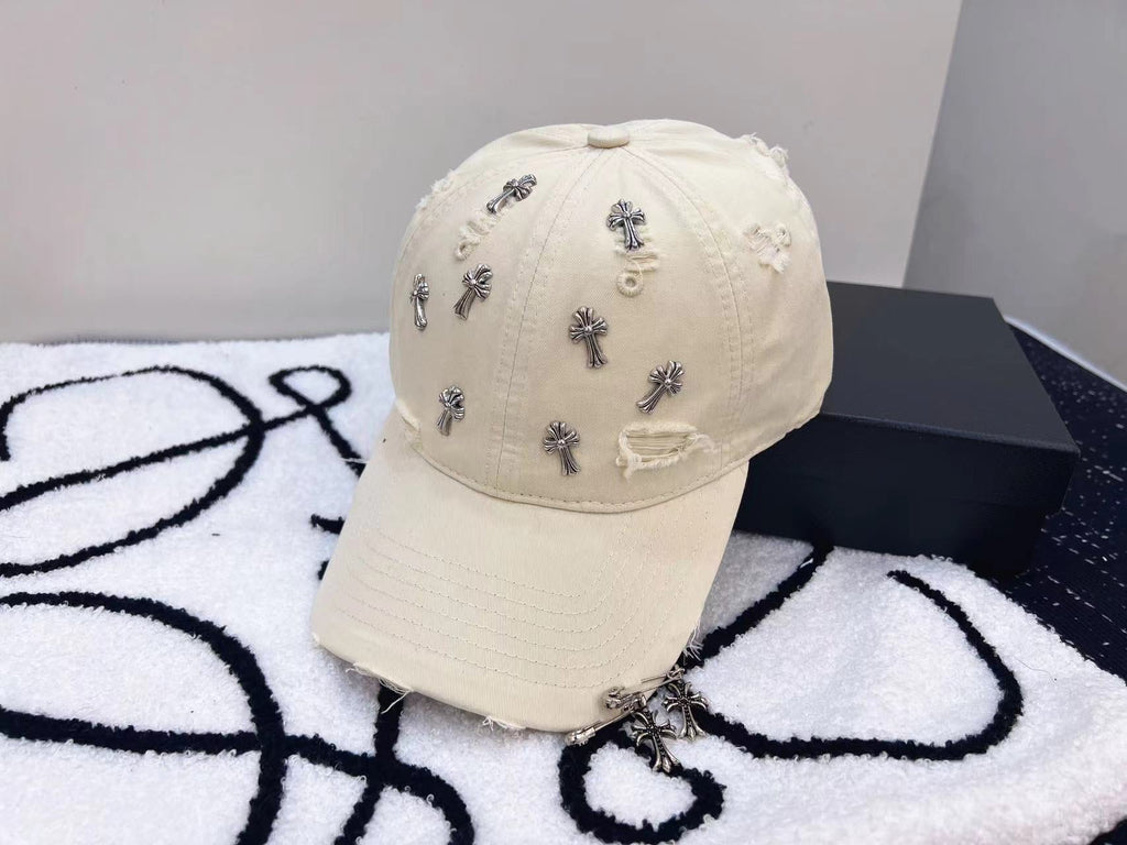 Chrome Hearts Baseball Cap - Black / White
